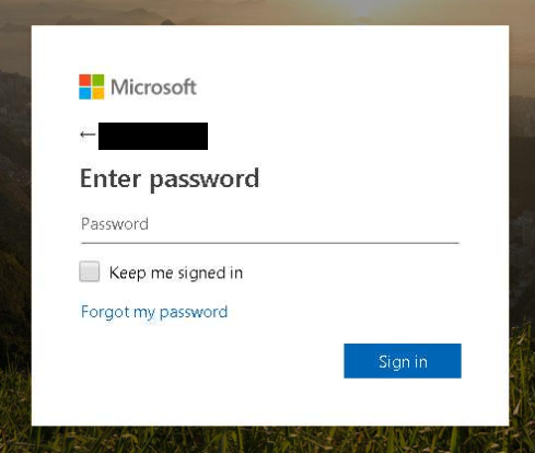 Credential Capture page